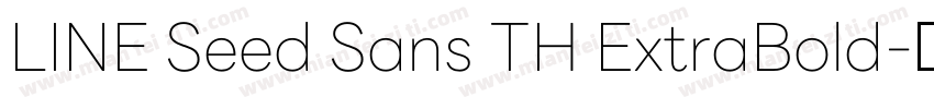 LINE Seed Sans TH ExtraBold字体转换